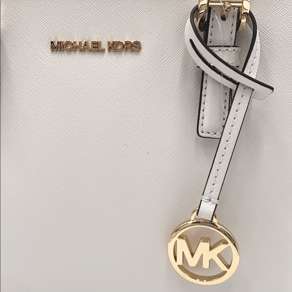 MICHAEL KORS XS CONVERTIBLE TOP ZIP TOTE OPTIC WHT - Picture 15 of 16